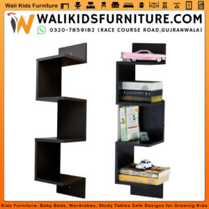 Corner Shelf Niche 20×20×86 cm – MDF Floor Corner Shelf for Books & Decoration (Home & Office)