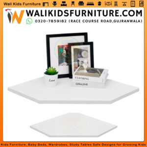 40 cm White MDF Decorative Wall Shelf – Modern Floating Shelf for Home & Office Decoration