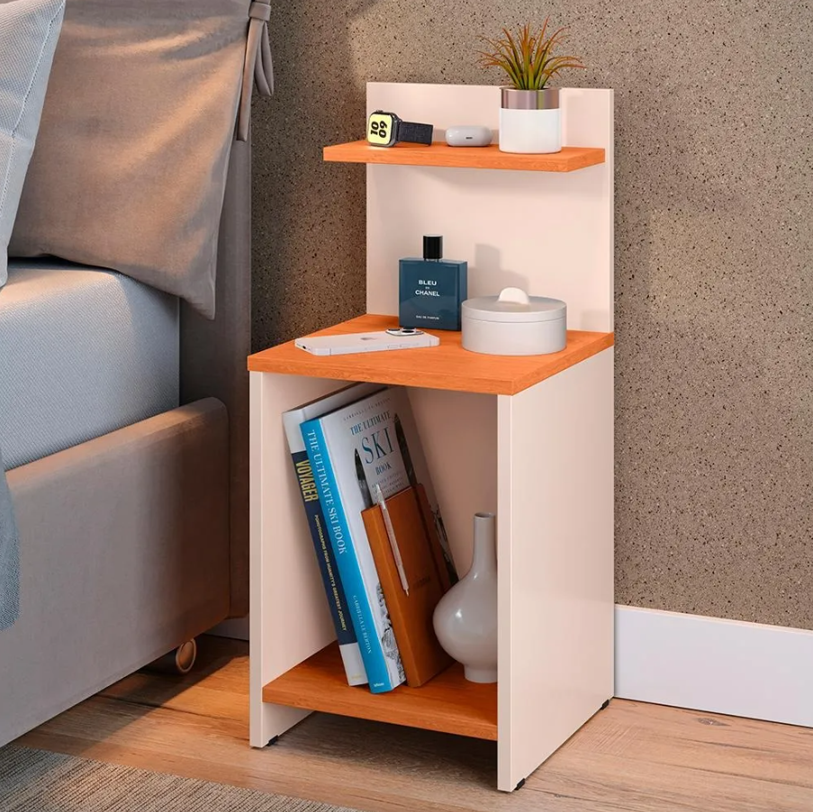 Premium Wooden Bedside Table with Shelf & Open Niche – Compact Nightstand for Bedroom Décor (Wali Kids Furniture) - Image 2