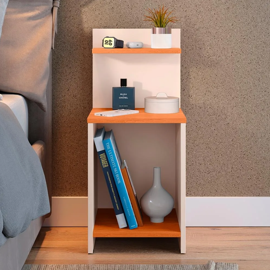 Premium Wooden Bedside Table with Shelf & Open Niche – Compact Nightstand for Bedroom Décor (Wali Kids Furniture) - Image 3