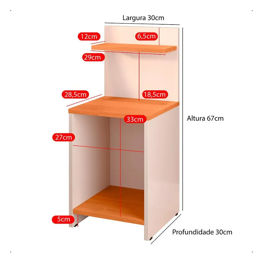 Premium Wooden Bedside Table with Shelf & Open Niche – Compact Nightstand for Bedroom Décor (Wali Kids Furniture) - Image 6
