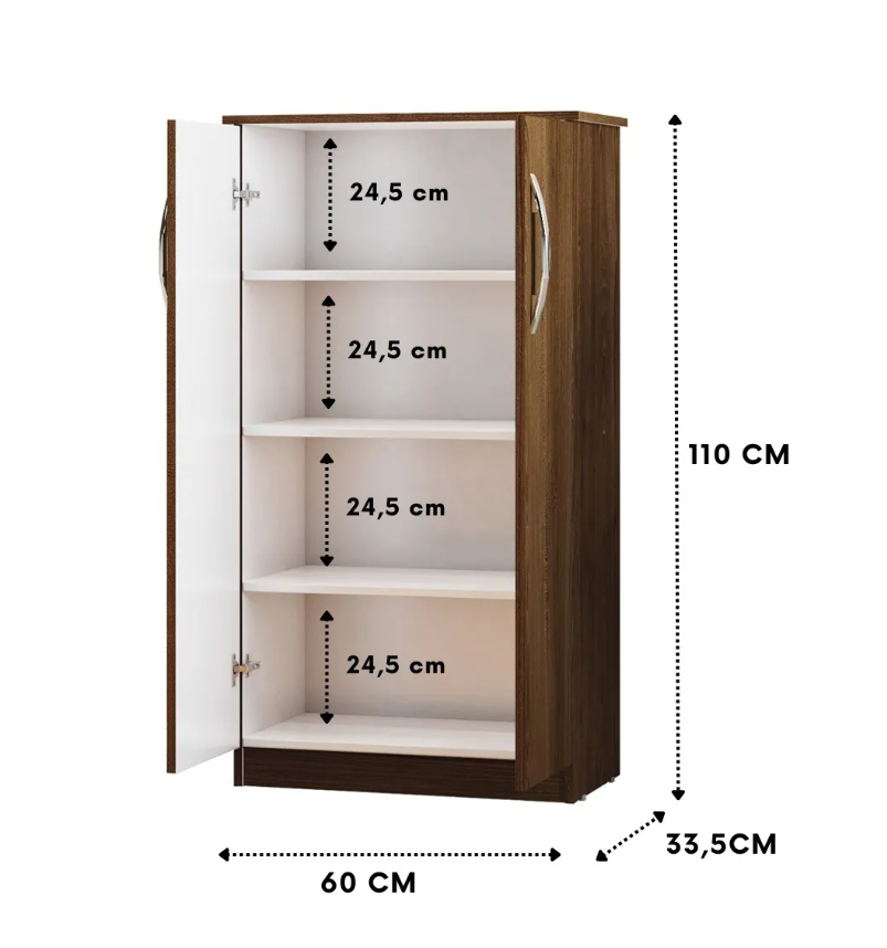 Vertical Medium Kids Wardrobe Organizer – Storage Cabinet with Doors for Kids Room | Wali Kids Furniture Pakistan - Image 4