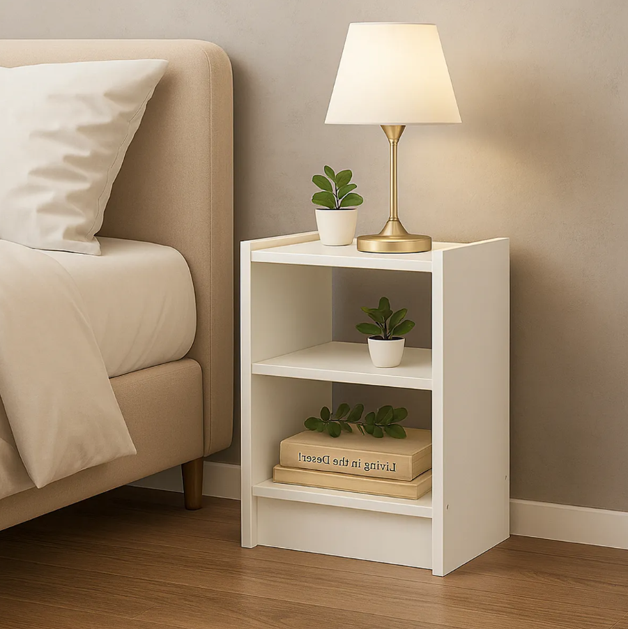 Premium Wooden Bedside Table / Nightstand for Bedroom Decoration – Modern, Compact Side Table - Image 2
