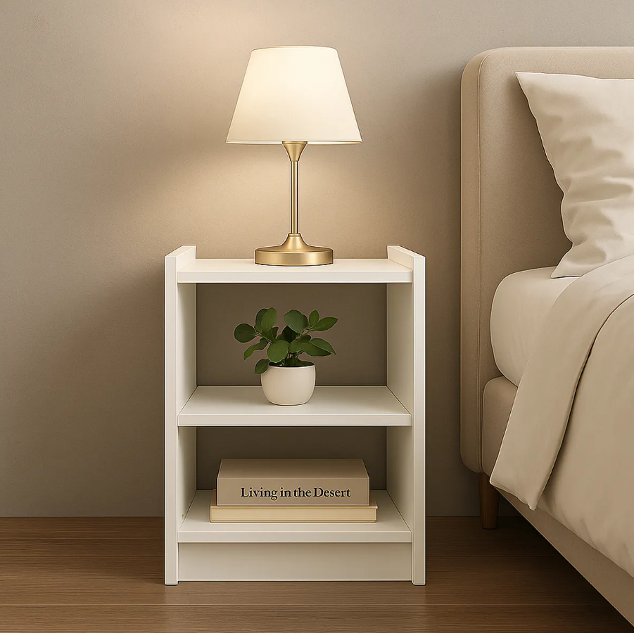 Premium Wooden Bedside Table / Nightstand for Bedroom Decoration – Modern, Compact Side Table - Image 3