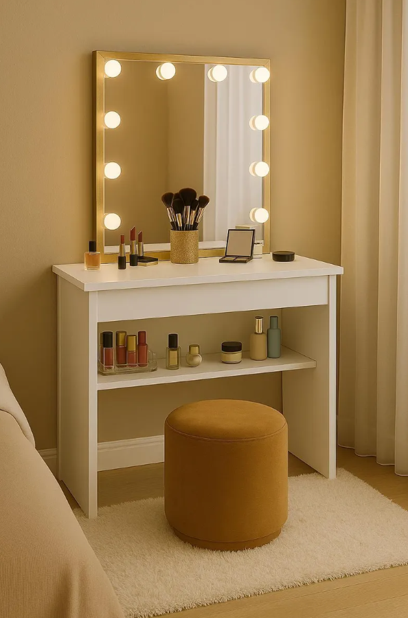 Elegant Dressing Table for Bedroom with Mirror and Storage – Ideal for Makeup & Accessories | Wali Kids Furniture Pakistan - Image 7