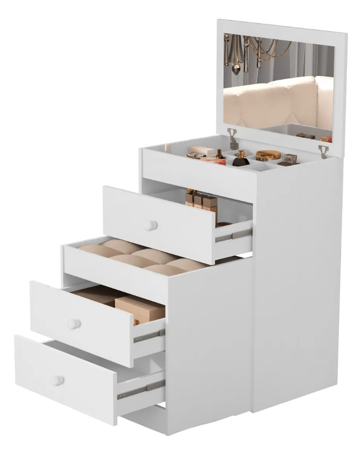 JLB Traditional 4-in-1 Furniture Set – Dressing Table, Chest of Drawers, Stool & Desk | Wali Kids Furniture Pakistan - Image 3