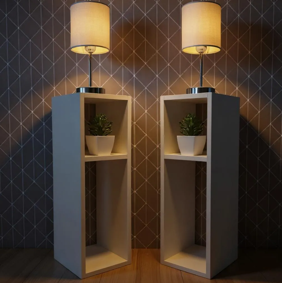 Luxury Corner Bedside Table Set for Double Bed – Premium MDF Bedroom Side Tables by Wali Kids Furniture - Image 5