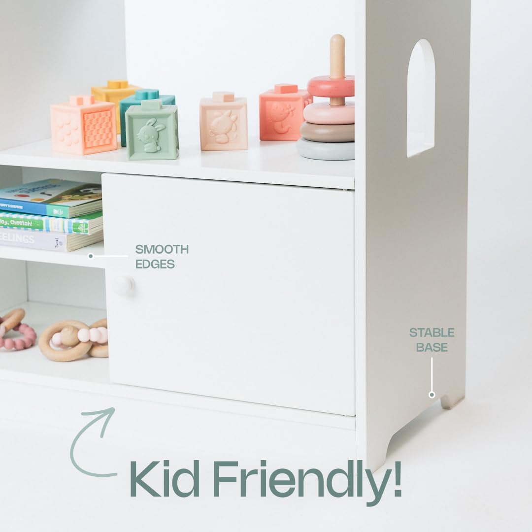 Kids Bookshelf & Toy Storage Organizer for Toddler & Nursery | Lamination Plywood - Image 6