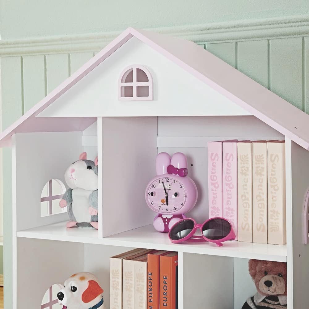 Kids Toys & Bookcase Storage Organizer Shelves Dollhouse | Lamination Plywood - Image 5