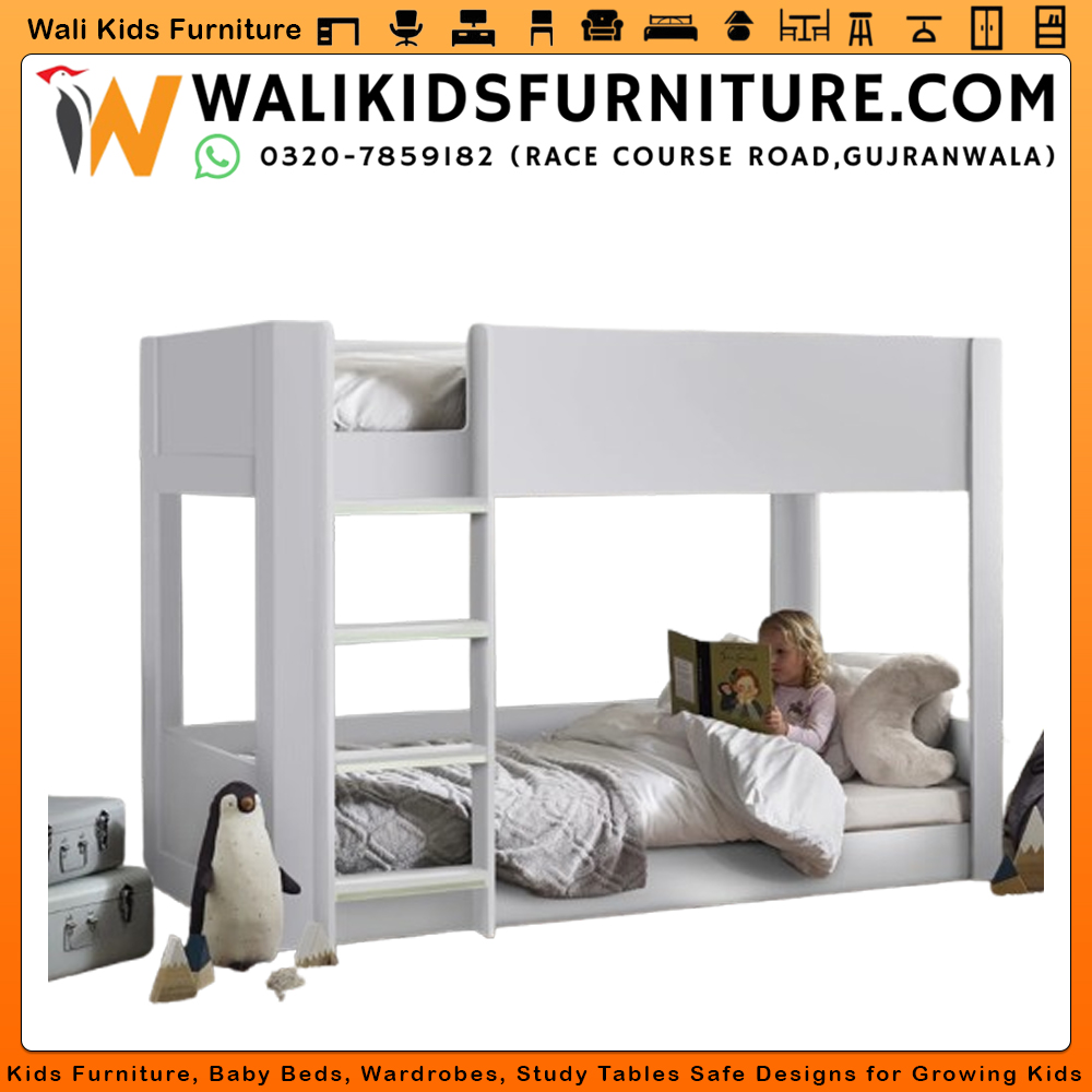 2 in 1 Double Bunker Bed for Kids Room | Space Saving Kids Bunk Bed | Lamination Plywood