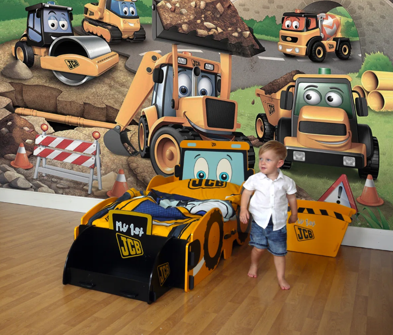 Kids Single Bed Crane Design for Toddler Boys & Girls | Lamination Plywood | Gujranwala Furniture - Image 6