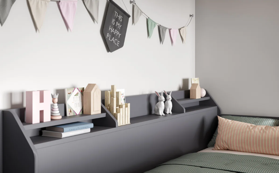 Foreston Drawer Double Sleeper Bunk Bed for Kids with Bookcase | Space-Saving Bunk Bed | Lamination Plywood - Image 9