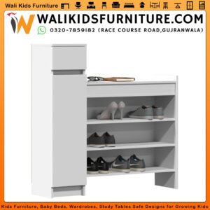 12 Pair Shoe Storage Cabinet in Gujranwala – Lamination Plywood Organizer