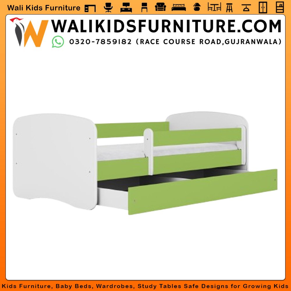 Double Kids with Drawer Convertible in Gujranwala – Bed and Mattress, Lamination Plywood
