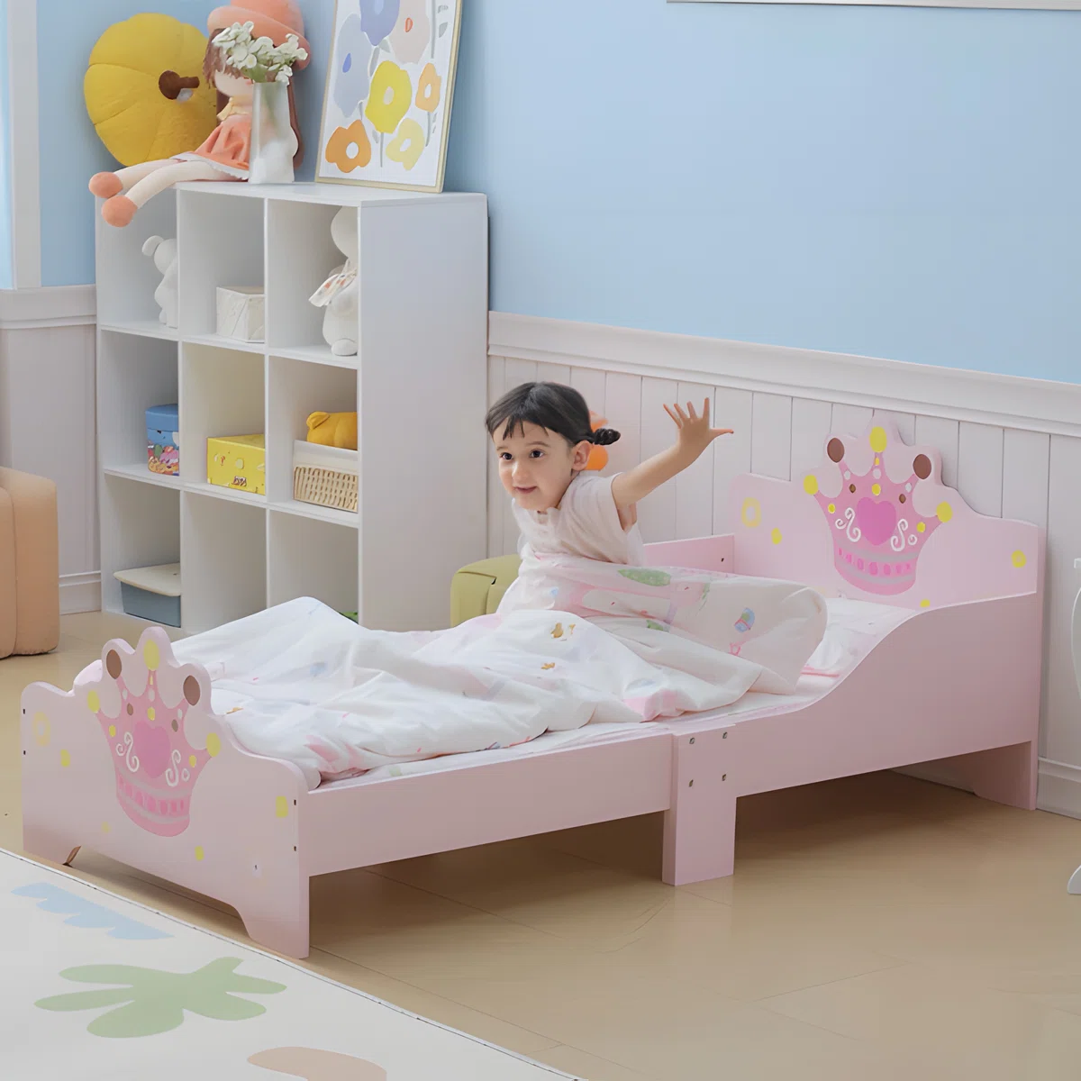 Single Girl Baby Bed with Mattress in Gujranwala – Toddler Bed, Lamination Plywood - Image 8