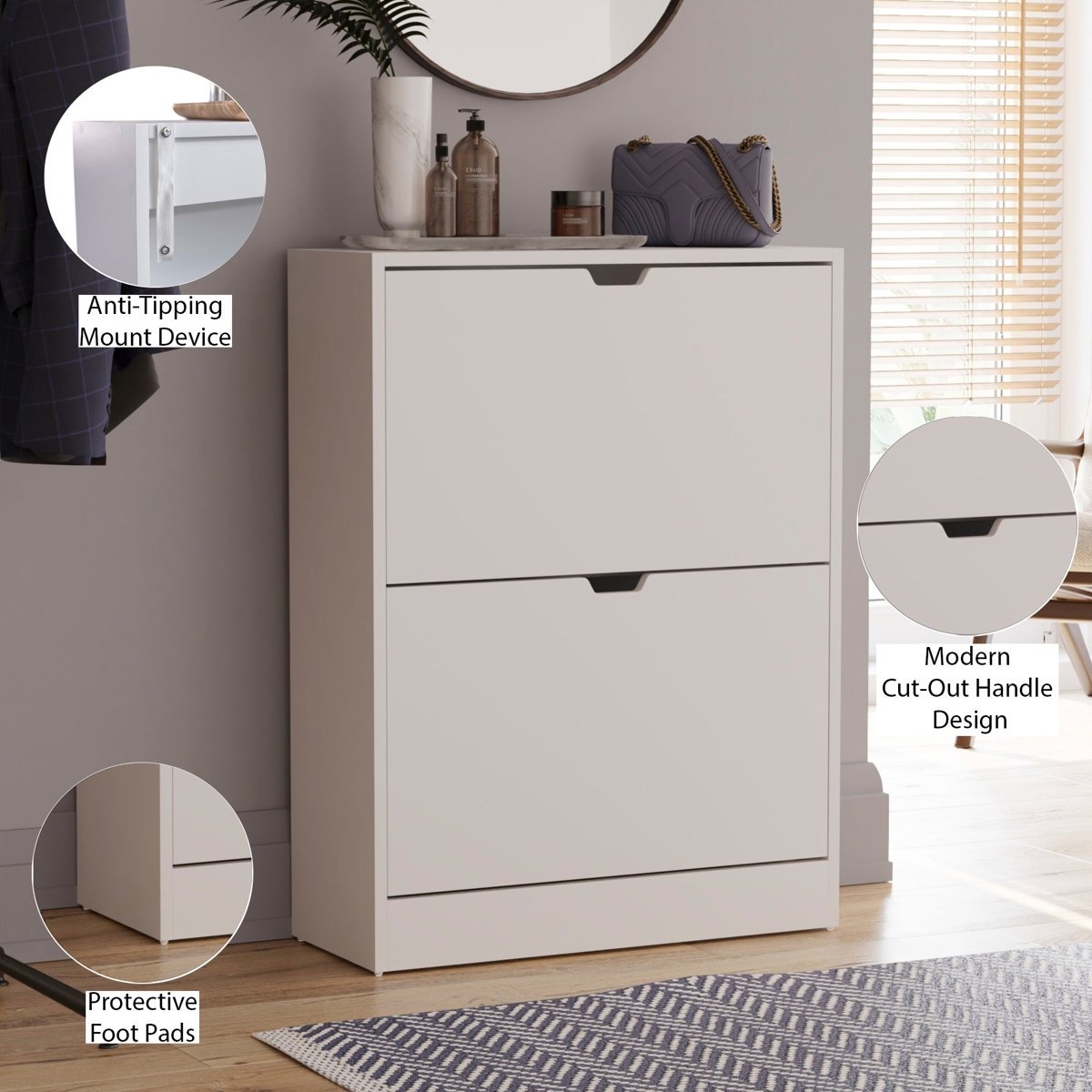 Medren Shoe Storage Cabinet – Shoes Rack Storage in Gujranwala - Image 8