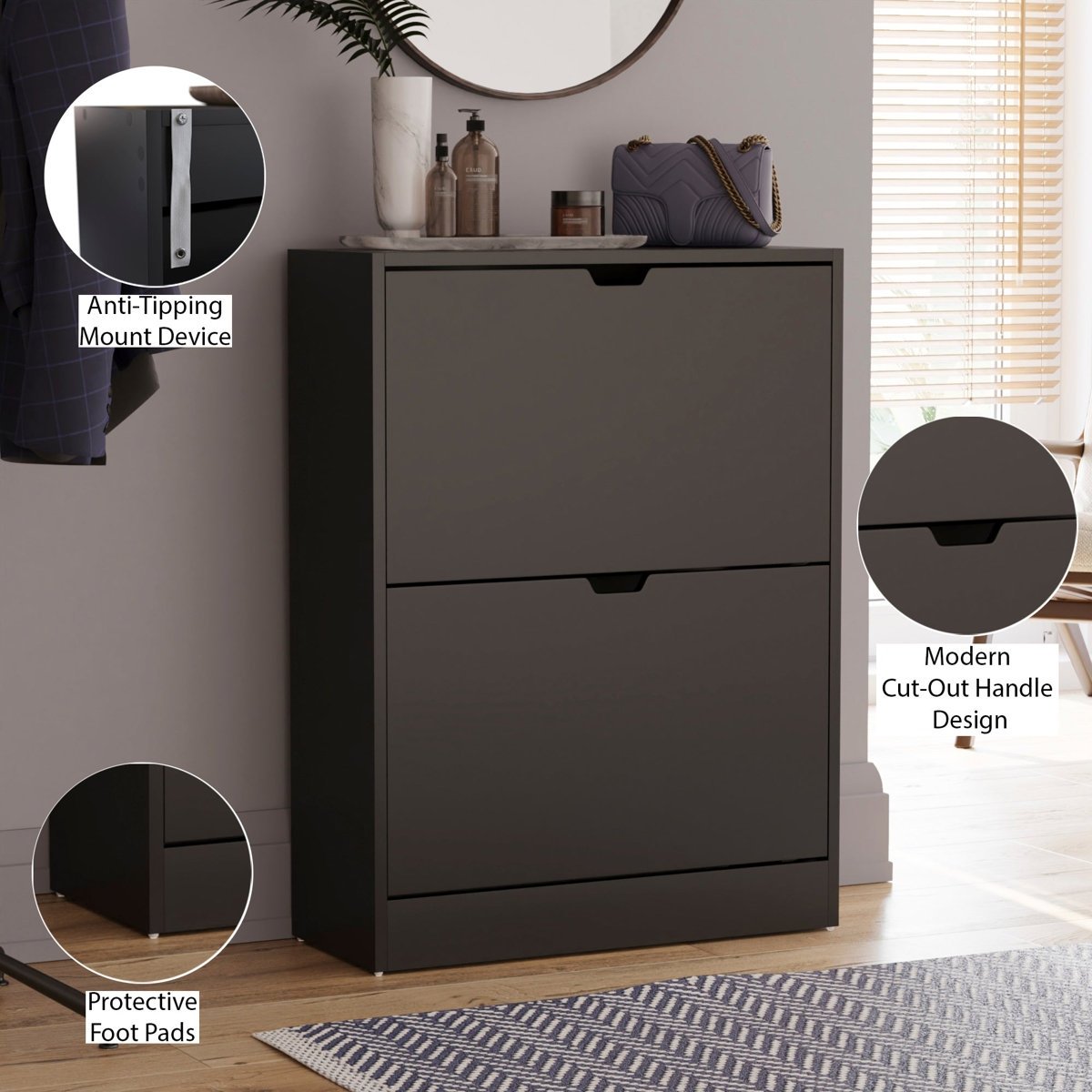 Medren Shoe Storage Cabinet – Shoes Rack Storage in Gujranwala - Image 5