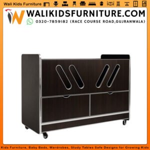 Kids Baby Cot Bed in Gujranwala | Mini Toddler Bed with Modern Lamination Design