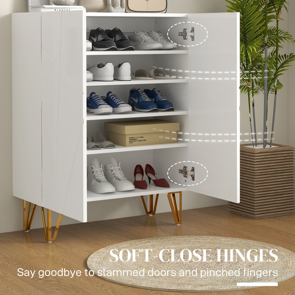 Shoe Storage Cabinet – Shoes Rack Storage in Gujranwala with Durable Lamination Plywood - Image 6