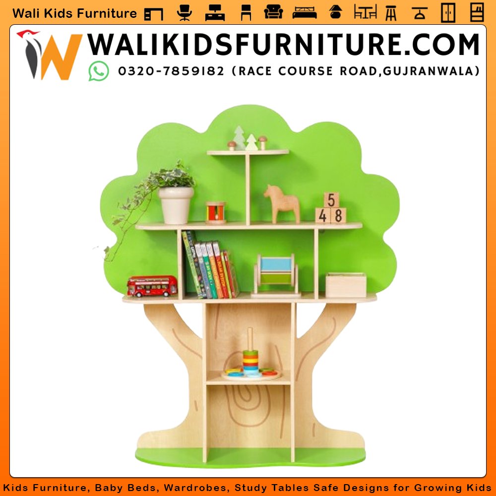 Tree Bookshelf For Kids in Gujranwala - Creative Storage Rack for Children