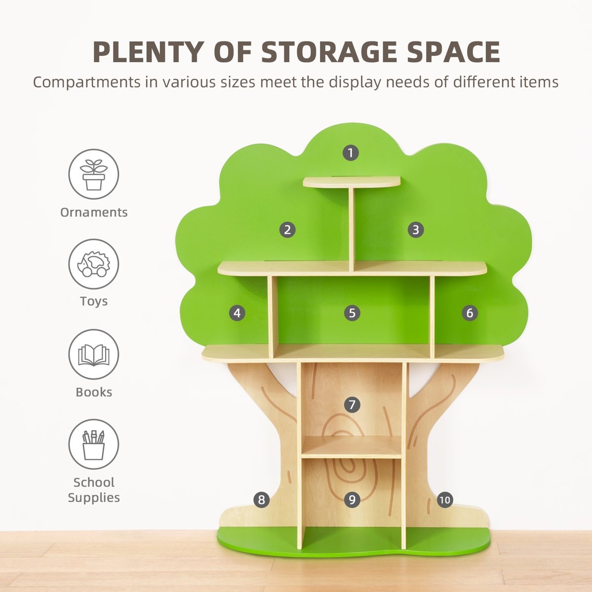 Tree Bookshelf For Kids in Gujranwala - Creative Storage Rack for Children - Image 7