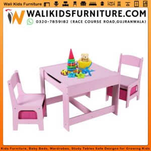 Kids Table and Chair Set in Gujranwala, 4 in 1 Multi-Activity Learning Furniture