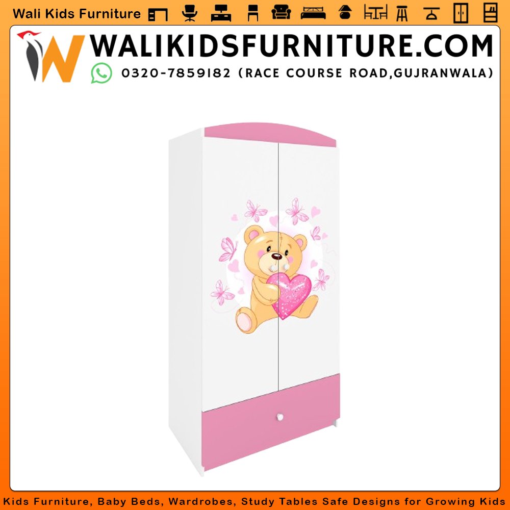 Cicero Wardrobe in Gujranwala, Modern Two Door Storage Cabinet