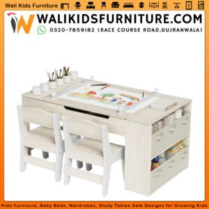 Kids Study Table & Chair Set 3-in-1 in Gujranwala, Multi-Activity Learning Desk