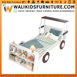 Kids Car Bed with Storage in Gujranwala, Fun Design & Smart Shelving