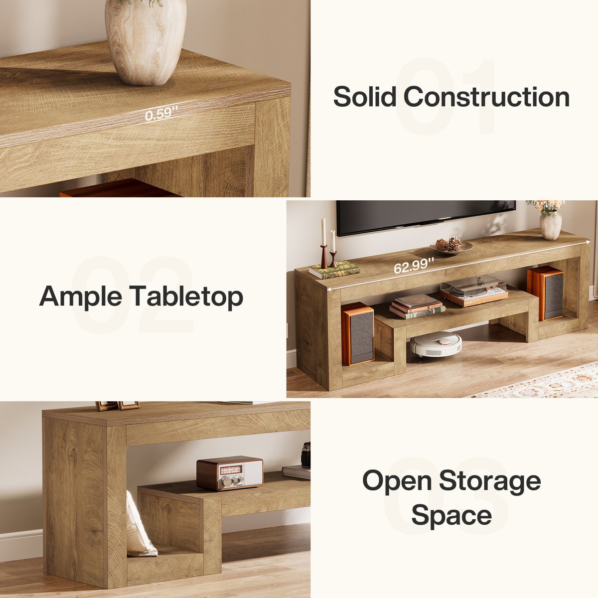 TV Rack in Gujranwala for TVs up to 75 Inches - Unique Modern Design - Image 9