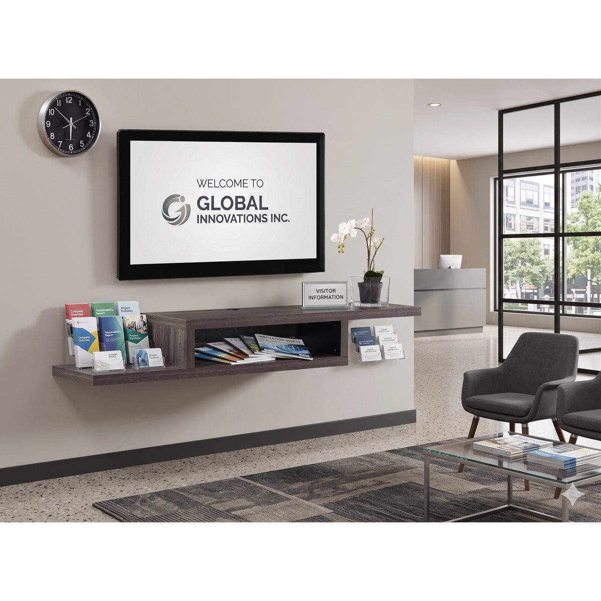 Slim Floating TV Stand in Gujranwala - Wall Mounted Space Saving Design - Image 7
