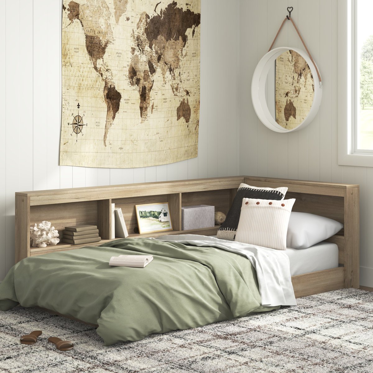 Teddy Kids Bed with Bookcase in Gujranwala, Smart Storage & Cozy Design - Image 8