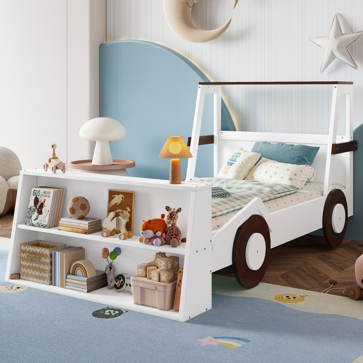 Kids Car Bed with Storage in Gujranwala, Fun Design & Smart Shelving - Image 8