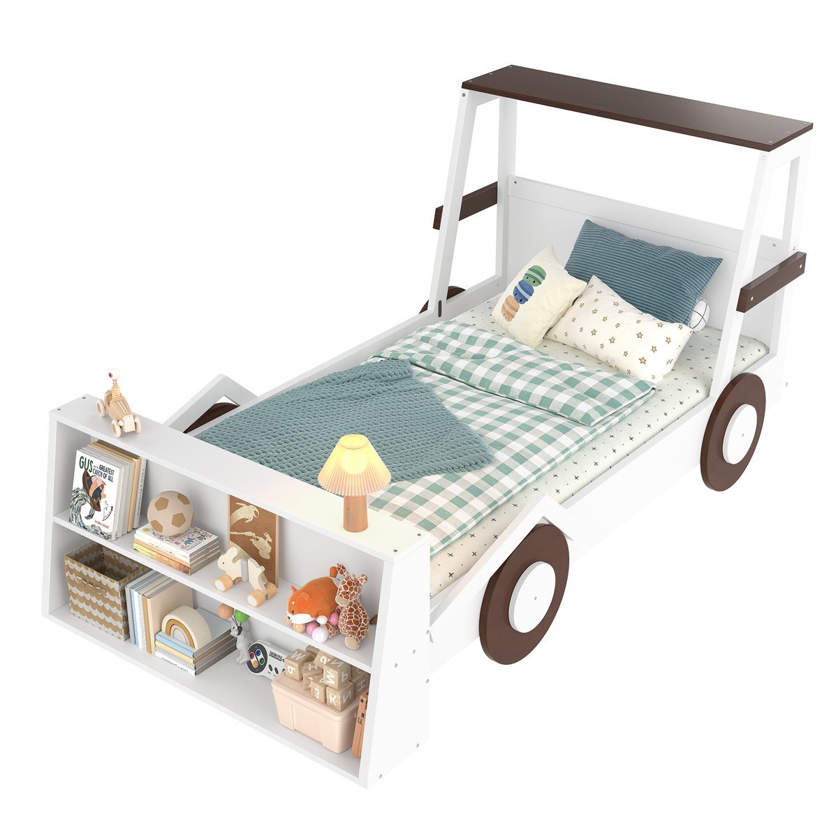 Kids Car Bed with Storage in Gujranwala, Fun Design & Smart Shelving - Image 2