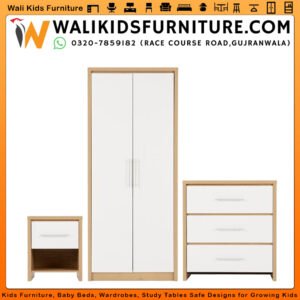 3 Piece Bedroom Furniture Set in Gujranwala - Complete Modern Bedroom Storage Solution