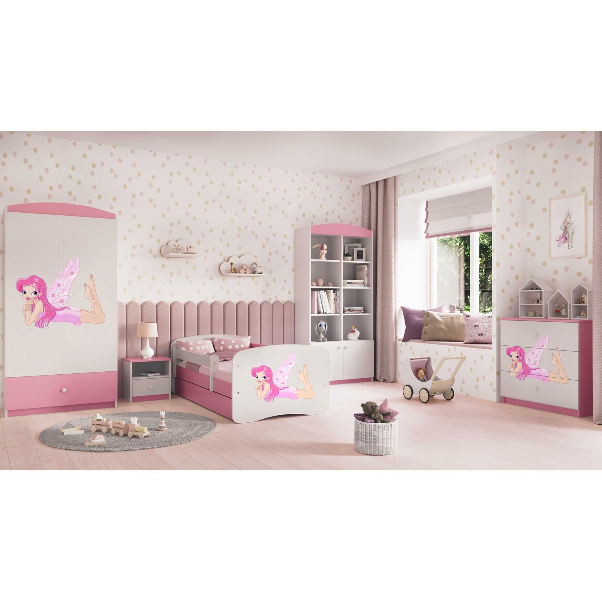 Convertible Double Kids Bed in Gujranwala, Baby Girls Bed with Mattress - Image 10