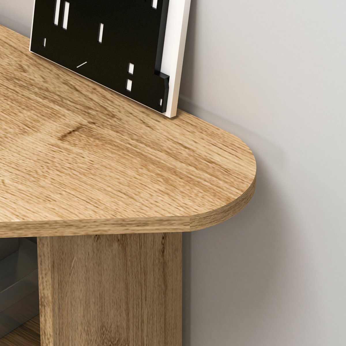 Corner Computer Desk with Shelves in Gujranwala - Smart Space-Saving Workspace Design - Image 3