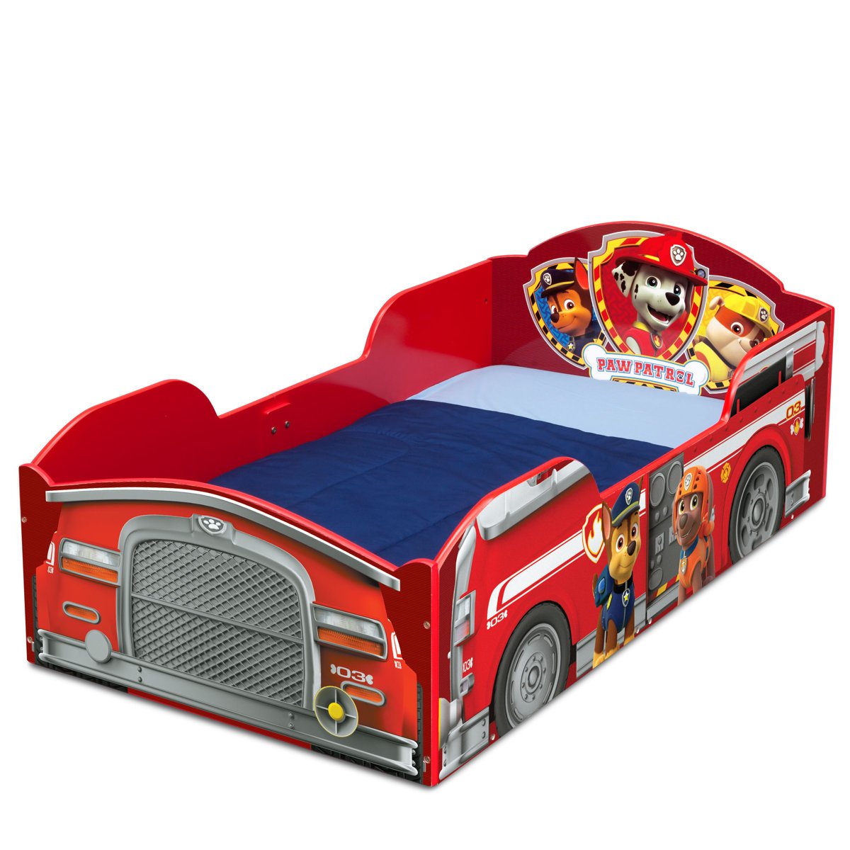 Delta Children PAW Patrol Kids Car Bed in Gujranwala - Fun Fire Truck Design - Image 5