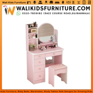 Girls Dressing Vanity in Gujranwala - Stylish Vanity with Stool & Mirror