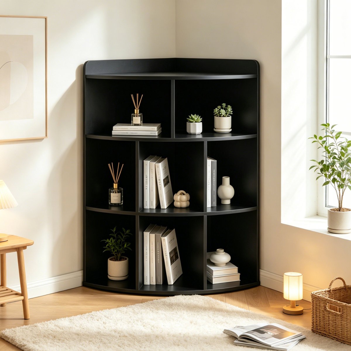 Corner Bookcase & Storage Rack in Gujranwala | Smart Space-Saving Storage - Image 8