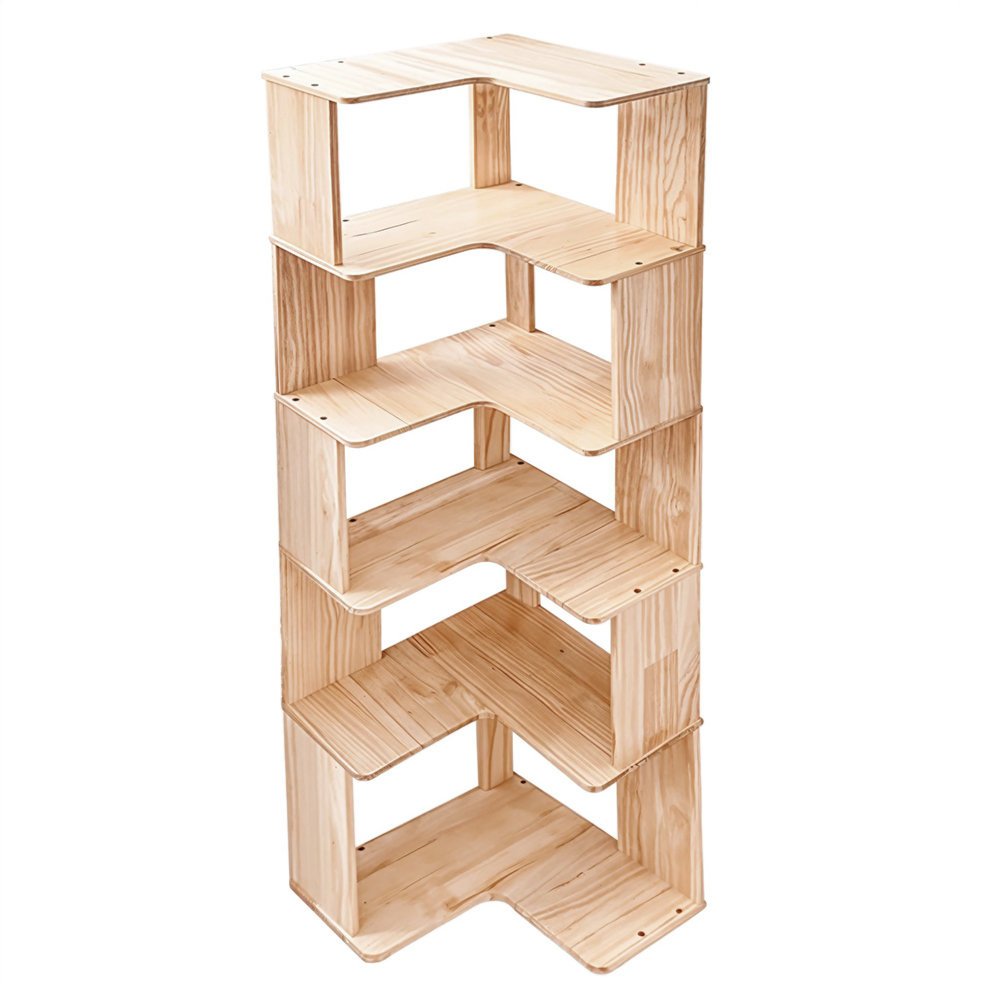 Corner Bookcase & Storage Rack in Gujranwala | Space Saving Storage for Room & Office - Image 2
