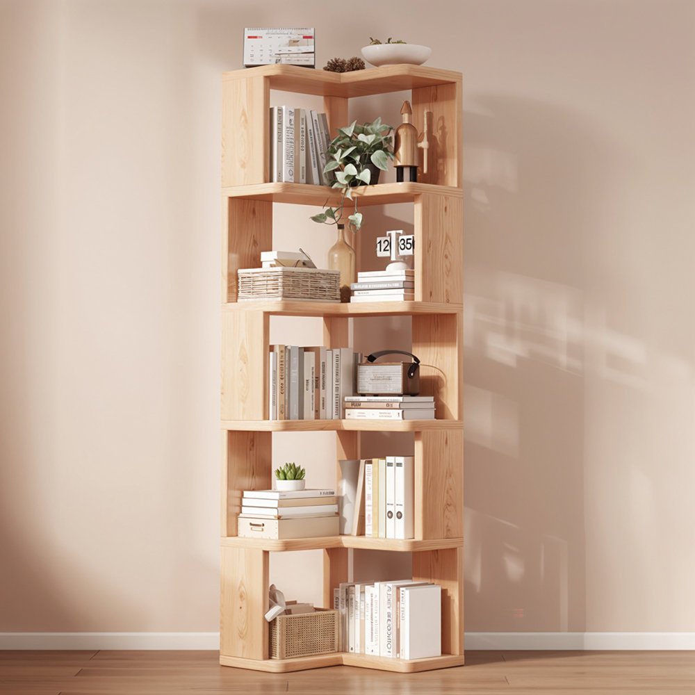 Corner Bookcase & Storage Rack in Gujranwala | Space Saving Storage for Room & Office - Image 8