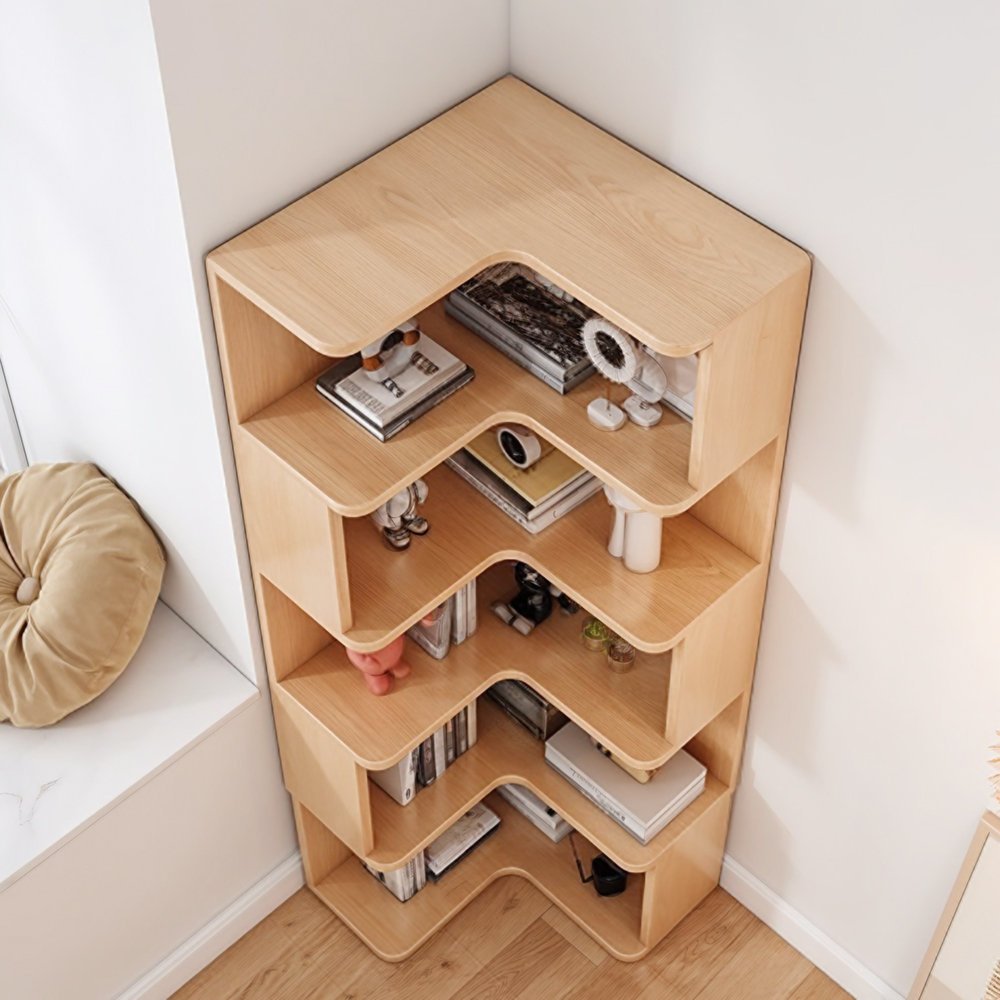 Corner Bookcase & Storage Rack in Gujranwala | Space Saving Storage for Room & Office - Image 5