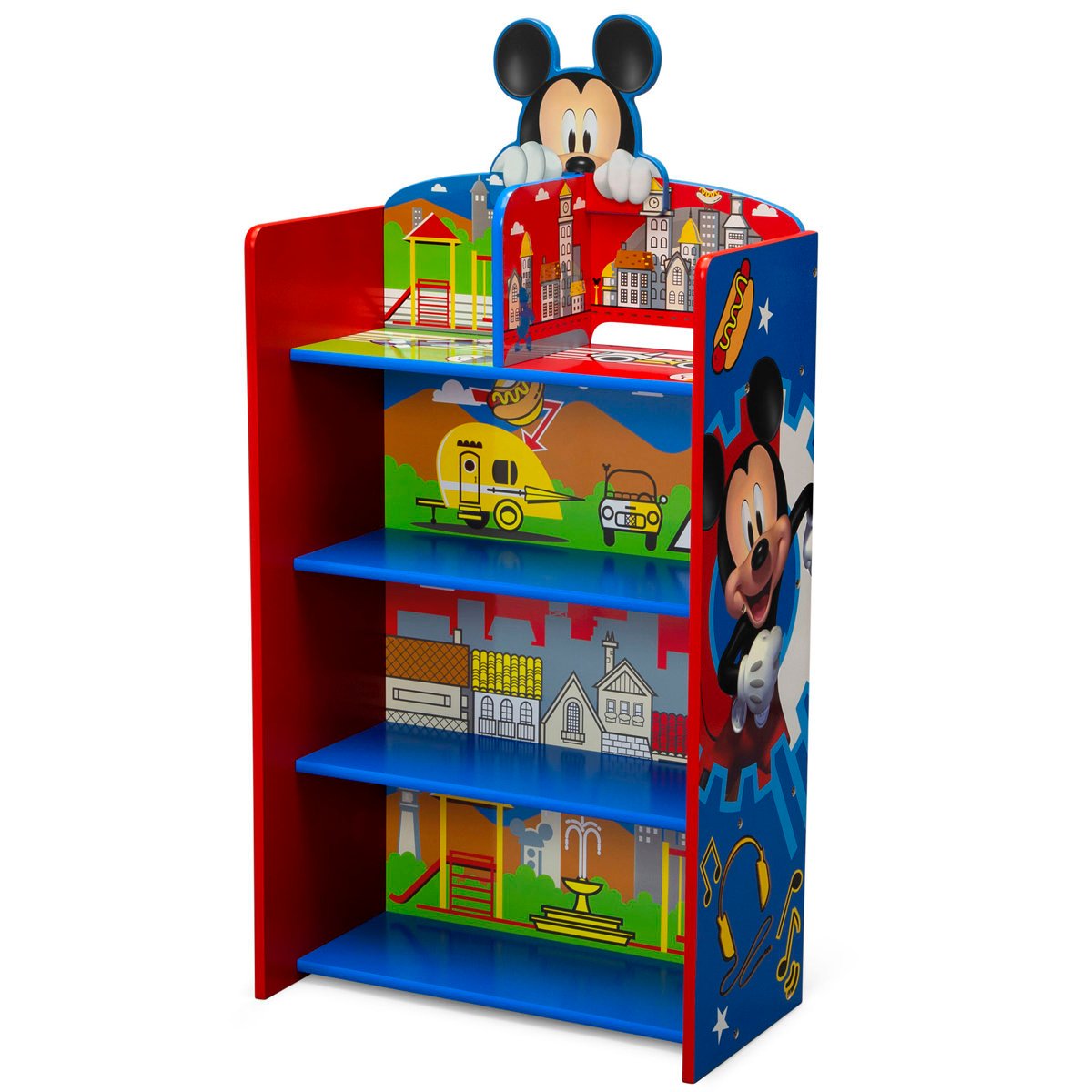 Kids Toys Rack & Bookcase in Gujranwala | Mickey Mouse Storage Display - Image 4