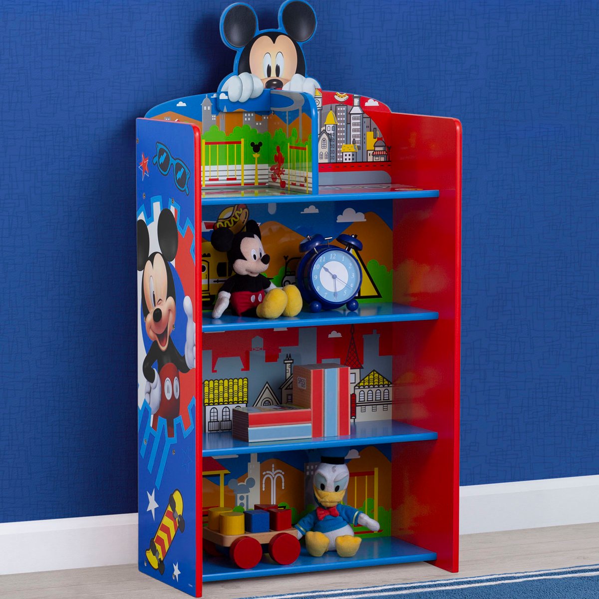 Kids Toys Rack & Bookcase in Gujranwala | Mickey Mouse Storage Display - Image 10