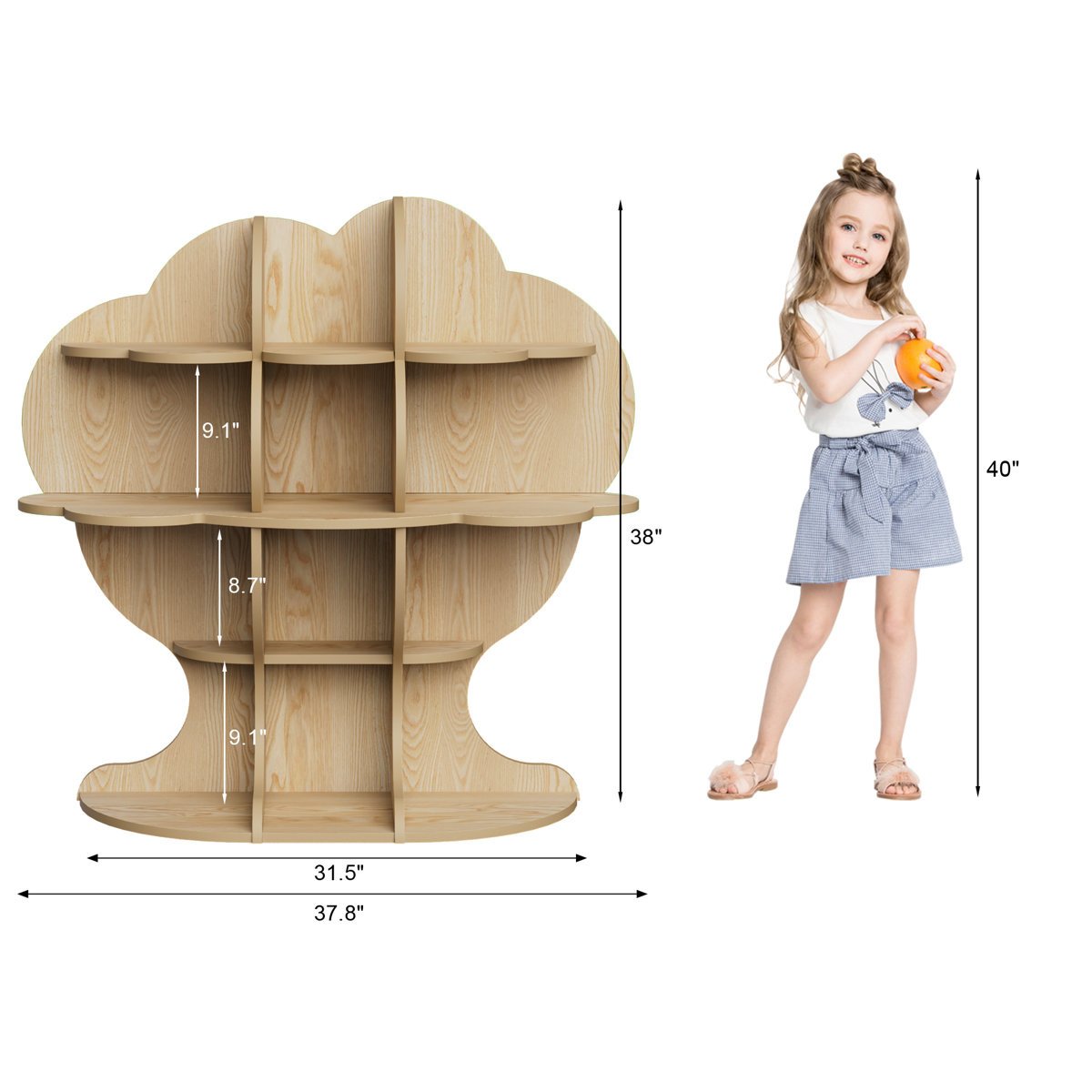 Tree Design Kids Bookcase & Toy Storage in Gujranwala | Fun & Functional - Image 3