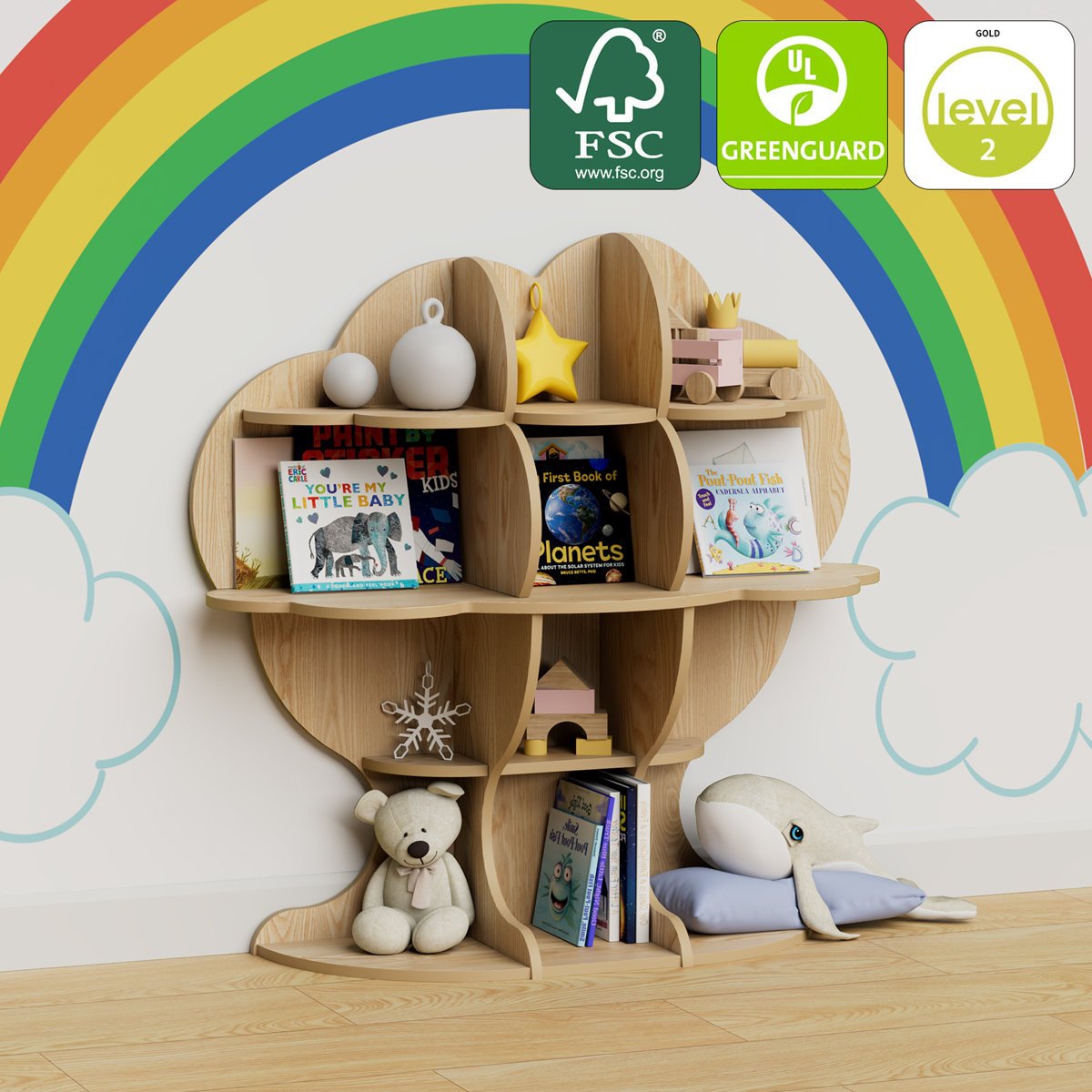 Tree Design Kids Bookcase & Toy Storage in Gujranwala | Fun & Functional - Image 7