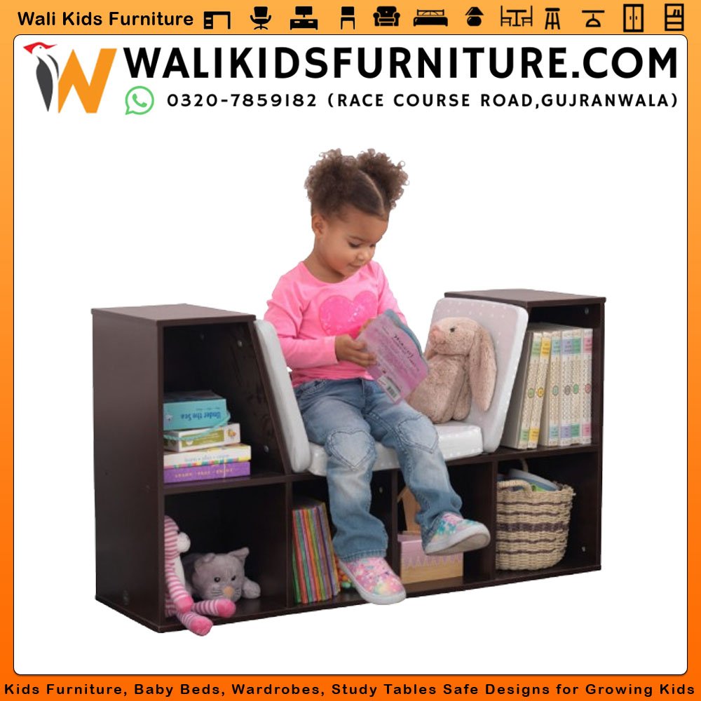Kids Bookcase in Gujranwala | 6 Shelves with Cozy Reading Nook