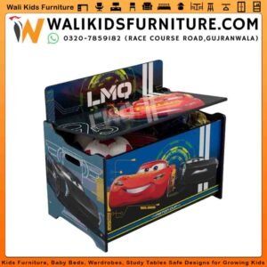 Kids Toy Box in Gujranwala | Disney Pixar Cars Deluxe Storage Box for Toys