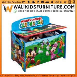 Mickey Mouse Kids Toy Box in Gujranwala - Deluxe Storage Solution